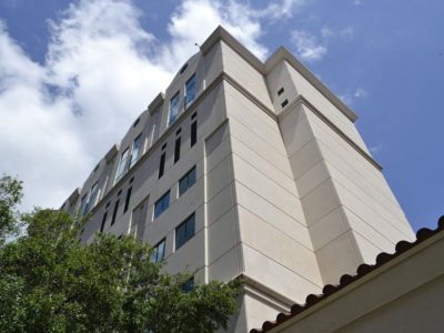 Medical school hospital tall building