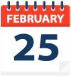 February 25 on a calendar