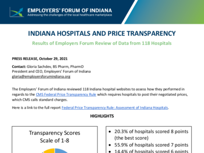 Press Release - Indiana Hospitals and Price Transparency