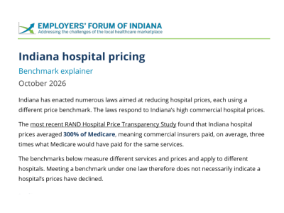 Indiana Hospital Pricing Benchmarks