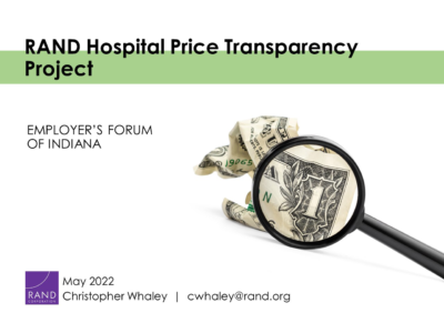 RAND 4.0 Hospital Price Transparency Study Findings (NHPTC 2022)